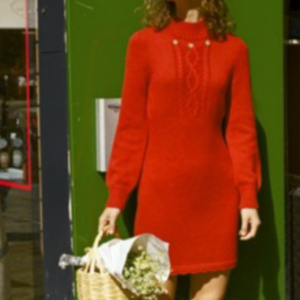 Rouje red sweater dress size 38